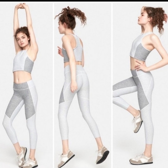 Outdoor Voices Pants - Outdoor voices‎ two-tone gray leggings 7/8 Small